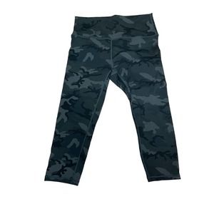 ZYIA Active Dark Camouflage High Waist Cropped Workout Leggings 8-10